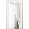 ZZUU Zanzariera Magnetica per Porta，100x250cm (39.37x98.42in) Magnetico Chiusura Automatica Tendina Anti Zanzare ，per Porte Finestre Balcone Soggiorno Mantiene Stanza Traspirante Senza Zanzare-Bianco