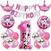 Palloncini Party Minnie,Mickey e Minnie Forniture per Feste,Palloncini  Party Mickey,Minnie Compleanno,Alluminio Palloncini Foil Compleanno Baby  Shower