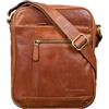 STILORD "Diego" Borsa Uomo a Tracolla Piccola in Pelle Borsello in Cuoio Vintage Messenger Bag Sottile Borsa per Tablet Colore:nero