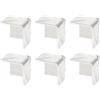 Alberts 497309 - Protezione angolare in rilievo, in alluminio, 23,5 x 23,5 mm, set da 6 pezzi