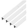 Alberts GAH-Alberts 498610 476854 - Profilo protettivo per scale, in alluminio anodizzato, 1000 x 21 x 21 mm, set da 4 pezzi