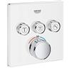 Grohe 29157LS0 Miscelatore Termostatico a 3 Vie, Bianco, Squadrato