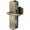 Alpertec gepruefter protettivaclasse 2 per piatto porte d' ingresso sicura Mount Everest HS 72 mm bronzo antico maniglia/Maniglia per maniglie porta a leva, 1 pezzi, 32253200
