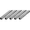 Alberts Tubo Quadrato In Alluminio Naturale – 8 Pezzi Da 1000x10x10 Mm, Spessore 1 Mm