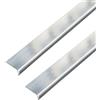 Alberts GAH-Alberts 499402 488642 - Profilo angolare autoadesivo in alluminio cromato, 1000 x 30 x 15 mm, set da 2