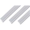 Alberts GAH-Alberts 499648 489243 - Profilo angolare autoadesivo, in alluminio, effetto sferico, 1000 x 20 x 20 mm, set da 3