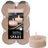 Spaas - 12 maxi candele profumate in tazza trasparente trasparente, 8 ore, in cotone