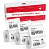 Phomemo Paper for M220 M250 M221 M120 M150 M108 M110 M421 Stampante per Etichette, Codice a Barre Multiuso, Cibo, Abbigliamento, Nome, Etichette Indirizzi, 3 Rotoli, 50x30mm,230 Etichette/Rotolo