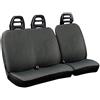 Lupex Shop Furgone_C.b_G-Daily Coprisedili per Furgone 3 Posti cintura bassa in cotone grigio compatibili per Iveco Daily 2000-2002