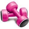 Body Sculpture BSD15 - Manubri da Calcio Intelligenti, 2 x 1,5 kg (Coppia da 3 kg), Rosa, 2 x 1,5 kg