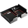 MARCHFA Vassoio Organizzatore per Console Centrale Compatibile con Evoque 2011-2018, Scatola Portaoggetti per Bracciolo, Accessori di Archiviazione Secondaria con Tappetino Antiscivolo (Rosso)