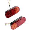 ETUKER Set Rimorchio LED Fanali Posteriori, 12V Impermeabile Universale LED Coda Freno Spia Di Arresto Luce Targa, Per Caravan/RV/Autocarro/Trattore/Rimorchio Luci Posteriori(2PCS Fanali Posteriori)