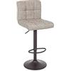Fashion Commerce Set di 2 Sgabelli Bar Greyson Grigio Chiaro