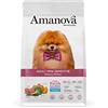 Amanova Cibo Secco Super Premium per Cani di Taglia Piccola con Pelle e Pelo sensibili Gusto Salmone - 100% Naturale, ipoallergenico e monoproteico - Grain Free - Cruelty Free - Formato da 7 kg