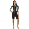 Seac Look Lady, Muta Corta per Snorkeling, Diving e attività in Acqua da Uomo, Neoprene 2.5 mm Women's, Nero/Azzurro, XS