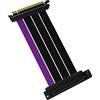 Cooler Master Cavo riser PCIe 4.0 x16-200mm, nero/viola, connettori - PCIe X 16, spina a jack PCIe X16 a 90°