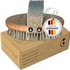 Stephanie Franck Beauty - Dry Brushing Body Brush - Spazzola da Massaggio a Secco in Crine di Cavallo, Fibre di Tampico Rigide e Legno di Faggio - Esfoliante ed Energizzante - Made in Germany