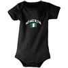 Supportershop Bambini Nigeria Baby Body, Bambino, 5060570681929, Nero, 12-18 Mesi