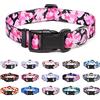 Suredoo Collare per Cani, Nylon Morbido Regolabile Collari per Cani, Gatti, Cuccioli di Taglia Piccola Media Grande (M, Rosa Mimetico)