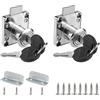 Graplan 2 Pcs Serratura cassetto Mobili Serratura a Camma Serratura Cassetto Scrivania Adatto per Cassetta Postale,Cassetto, Armadietto,Armadio,Cassetta Postale e Così Via