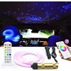 GIDEALED Kit di plafoniere a stella in fibra ottica a LED controllato da app Smart,Bluetooth RGBW Fiber Optic Lights con fibra ottica da 200,2m,0,75 mm per illuminazione d'atmosfera a soffitto di casa/auto