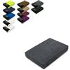 EXKLUSIV HEIMTEXTIL Lenzuolo con angoli elasticizzati in diverse misure e colori, Spugna, Anthrazit, 140 - 160 x 200 cm