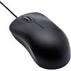 Amazon Basics Mouse silenzioso a 3 pulsanti con cavo USB, Standard, colore nero