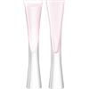 LSA International LSA MV30 Moya, Flute da Champagne, 170 ml, rosato, Confezione da 2