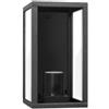 Aigostar Lanterna da parete Leto Nera IP44 1 x E27 Aigostar