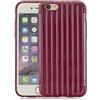 Xunlaixin MUTOUREN Custodia iPhone 6/6s TPU Silicone Texture a Righe Custodia Morbido Bumper Case Antiurto Antigraffi Case Cover per iPhone 6/6s, Rosso scuro
