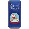 Xunlaixin MUTOUREN Natale Cover Samsung Galaxy A40, Custodia Silicone Gel TPU Trasparente Ultra Sottile Telefono Caso Antiurto Protettiva Case, Sfera di Cristallo