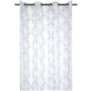 Stof Lovely Casa Stof - Voile - 140 x 260 cm - Modello Maldive - Argento - R6B095002VL - Motivo esotico - Ideale per qualsiasi stanza