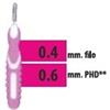 BUDETTA FARMA SRL Cliadent Scovolino Interdentale Professionale 5 Pezzi 0,4 mm filo - 0,6 mm PHD