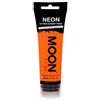 Moon Glow Supersize Neon UV Face & Body Paint - con applicatore in spugna, Arancio intenso, 75 ml