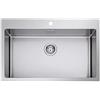 PLADOS Lavello cucina Plados SR7500 a una vasca in acciaio inox satinato