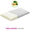 Cuscino 100% schiuma di lattice alto 10/11 cm C.a. salutare, fresco e traspirante - milk Silver Anti microbico