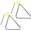 TIGER Strumento Con Bacchetta, Confezione da 2 Triangolo, 15 cm