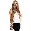 WIG ME UP - VK-40-24B/22 Parrucca donna Lunghissima Raperonzolo Leggermente riccia Ondulata Riga in mezzo Mix biondo