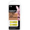 Duracell - Easy Tab Batteria Per Apparecchi Acustici 10 Giallo Confezione 6 Pile