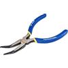 S&R Pinza Professionale a Becco Lungo Piatto Curvo 125 x 33 mm in acciaio CR-V fosfatato e Manici Ergonimici