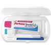 Forhans, Kit Tascabile da Viaggio, Confezione Composta da Dentifricio Gengivario Special con Zinco Cloruro e Spazzolino, Ideale Fuori Casa, per Igiene Orale, Gengive Sane, Dentifricio Formato 12,5 ml