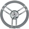 SAVORETTI VOLANTE RUOTA TIMONE BARCA GOMMONE GRIGIO DIAMETRO 35 CM T21/G35