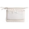 Filet - Trousse con cerniera | Ideale per cosmetici e creme | Dimensioni 24x20x10 cm | Made in Italy | Beige