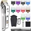 Hatteker Tagliacapelli Professionale Uomo Tagliabarba Di Precisione Lungo Impermeabile IPX7