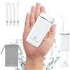 SYNHOPE Idropulsore Dentale Portatile (Mini Cordless) Irrigatore Dentale,Serbatoio dell'acqua retrattile / IPX7 Impermeabile / 3 Modalità，Adatto a Viaggio e A casa Professionale Idropulsore Orale.