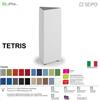 SEIPO TETRIS TE0001 Elemento attesa centrale tre vie alto imbottito Base piedini cromati SEIPO Tessuto V