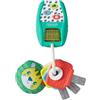 Infantino Music & Lights Key Ring - 4 Easy Press Buttons, Real Car Sounds, Crinkle Character & Rattling Keys, Ages 3 Months +