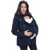 Amarsupiel | Giacca Premaman e Porta Bebè Multifunzionale 5 in 1 | Cappotto Porta Bebè Donna con Cappuccio e Cerniera | Certificato OEKOTEX | Prodotto in UE