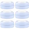 Maymom Tappi a Vite (Travel Caps) con Disco di Tenuta Scrivibile, Compatibili con Biberon Avent e Biberon Maymom a Bocca Larga; Ricambio per Anello e Disco di Tenuta Avent Natural, Set da 6 Pezzi Blu