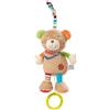 Fehn 091014 Mini Carillon Orsetto di peluche con meccanismo musicale integrato, melodia (in lingua tedesca) Weißt du wieviel Sternlein stehen da appendere, per neonati e bambini da 0 + mesi